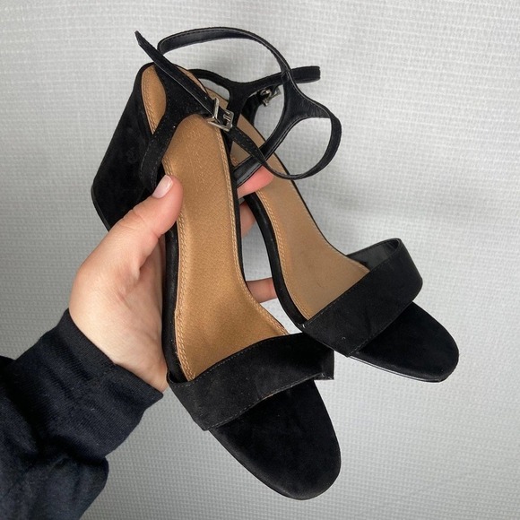 ASOS Shoes - ASOS | Black High Heels Size 9 Suede Womans Strappy